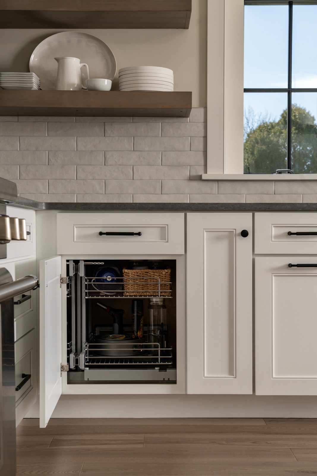Custom cabinet storage system by Refinery ATX